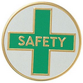 7/8" Etched Enameled Medal Insert (Safety)